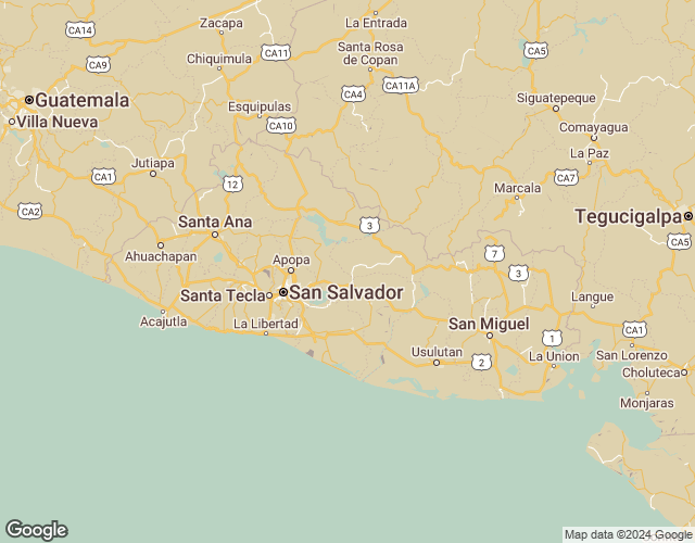 Map of El Salvador
